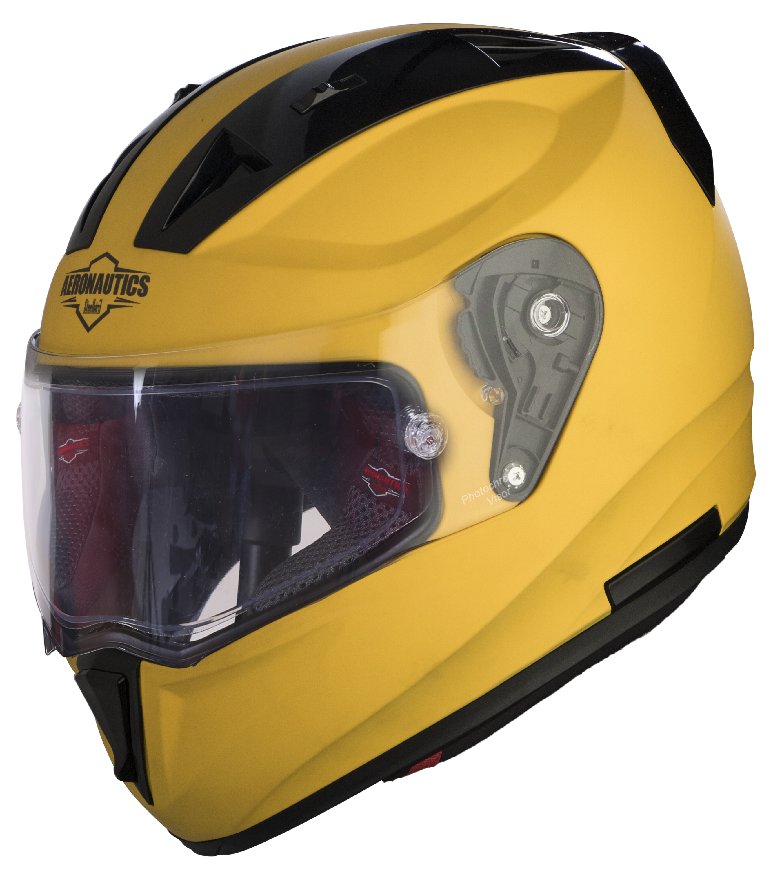 SA-1 Aeronautics Mat Moon Yellow  With Anti-Fog Shield Photochromic Visor